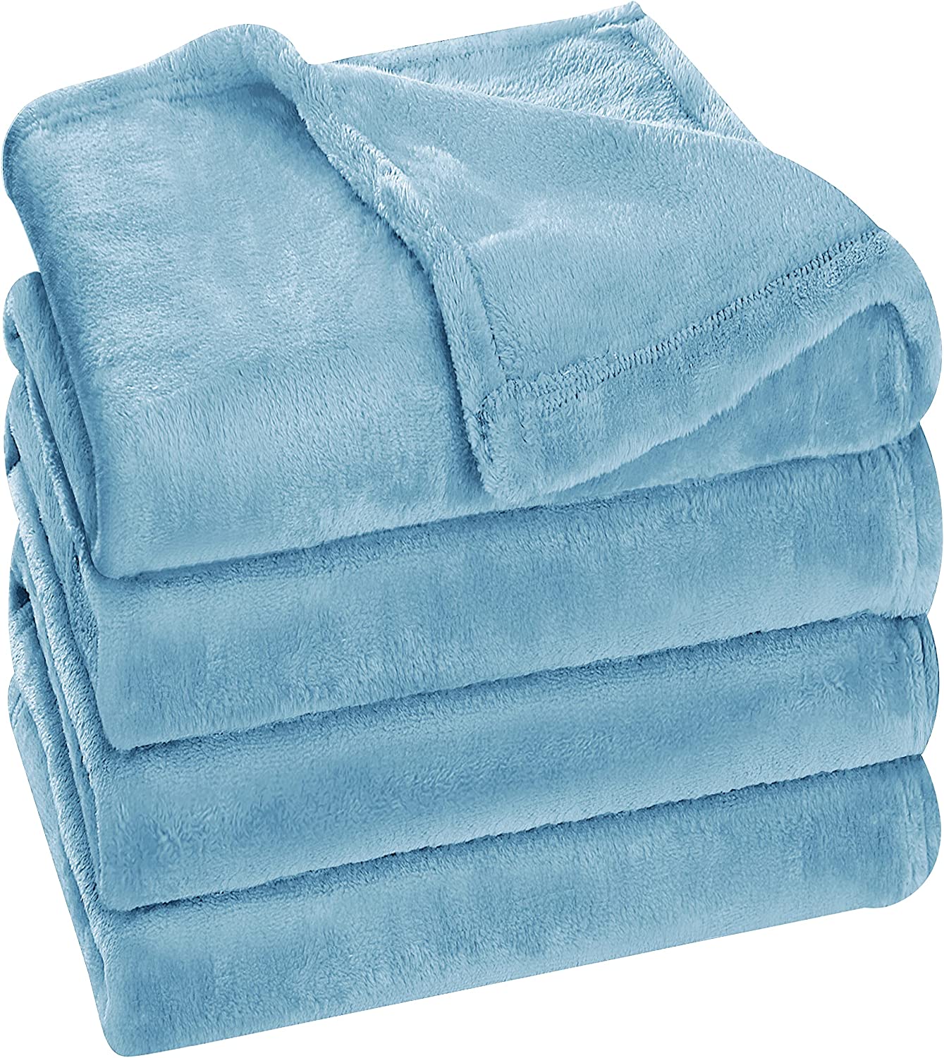 Fleece Blanket - Sky Blue - King 108x90, 10/cs
