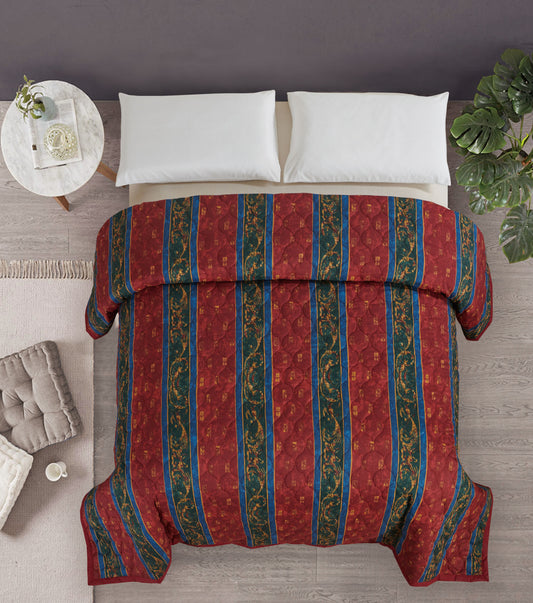Bed Spread/Coverlet, Red, Queen, 102x118, 7pc/cs