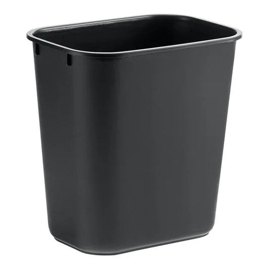 Rectangular Trash Can, 14 QT, Black 12/cs