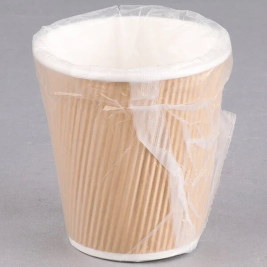 Paper Cup, 9oz Ripple Wall, No print, Individually Wrapped, 900/cs