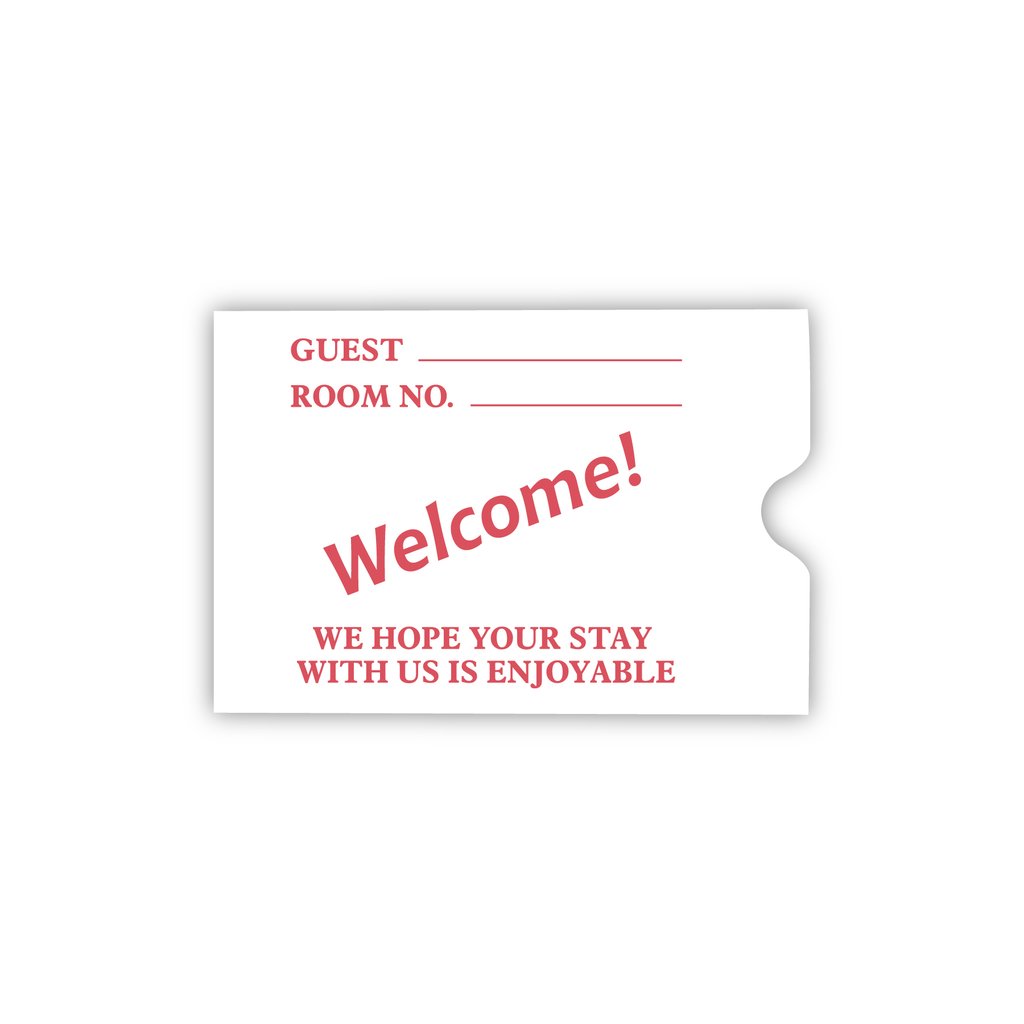 Welcome Key Card Envelopes - Red | 5000 pcs/Case